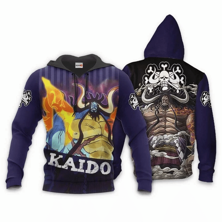 Buildercar - Yonko Kaido One Piece Anime Manga For Men And Women 3d Hoodie