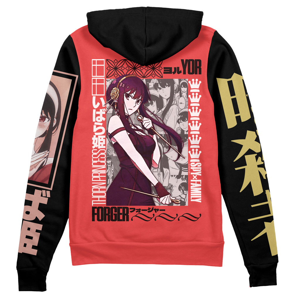 Buildercar - Yor Forger Spy x Family Streetwear Zip Hoodie Jacket