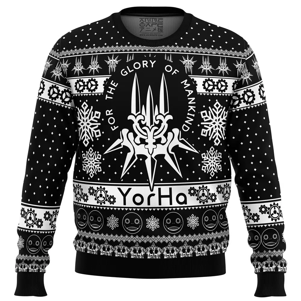 Buildercar - Yorha Nier Automata Ugly Christmas Sweater