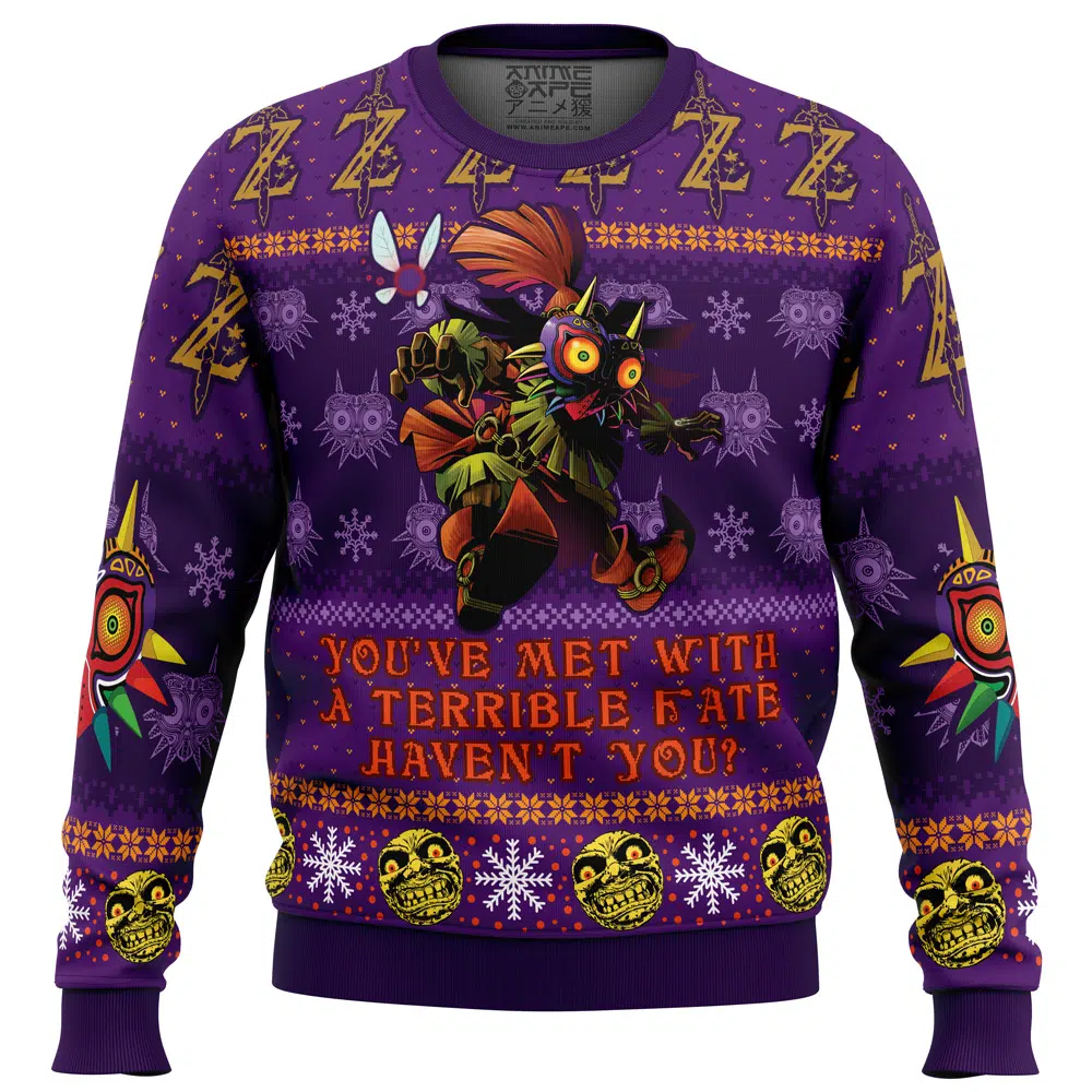 Buildercar - You Met With a Terrible Fate Zelda Ugly Christmas Sweater