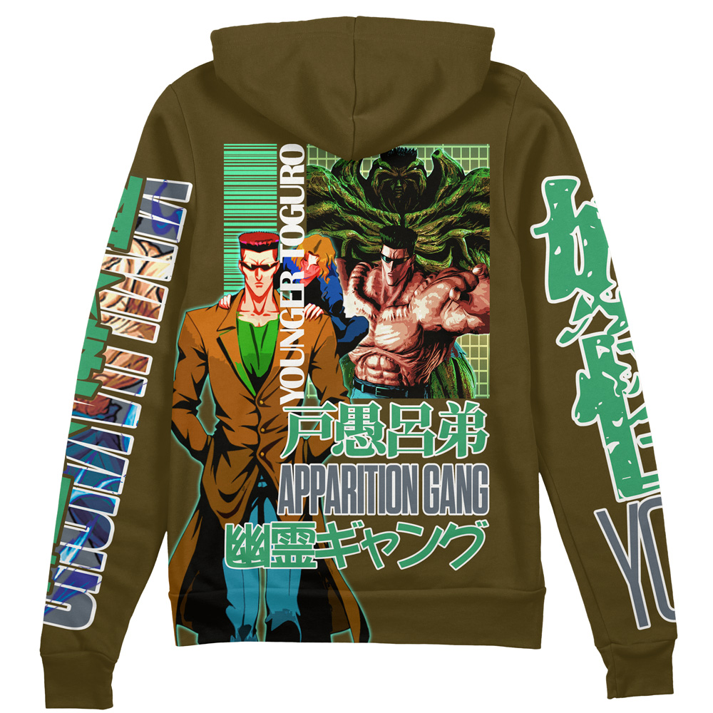 Buildercar - Younger Toguro Yuyu Hakusho Streetwear Zip Hoodie Jacket