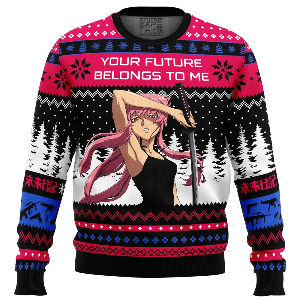 Buildercar - Your Future Belong To Me The Future Diary Ugly Christmas Sweater