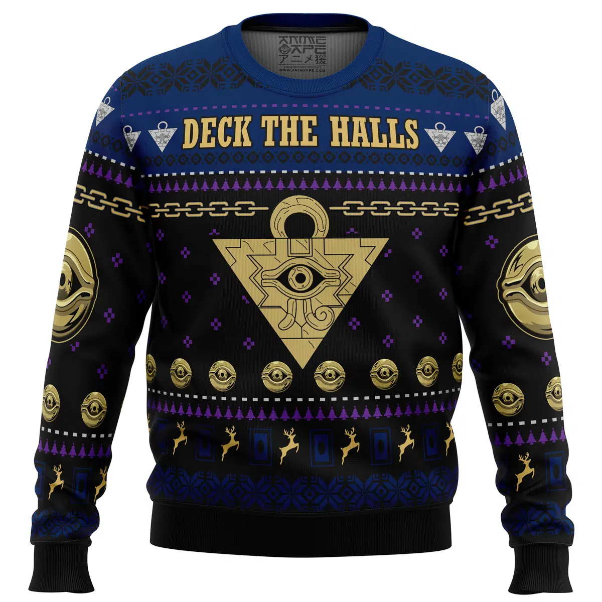 Buildercar - Yugioh Deck the Halls Ugly Christmas Sweater