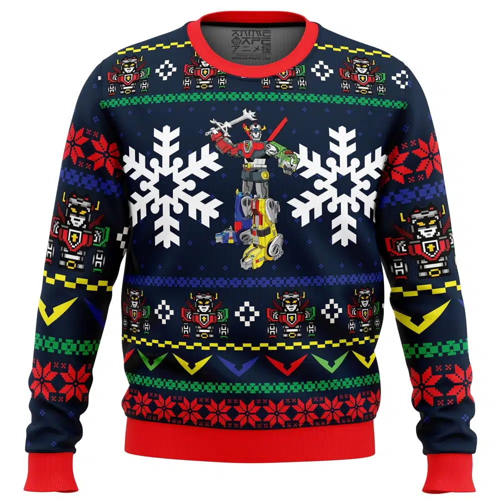 Buildercar - Yuletron Voltron Ugly Christmas Sweater
