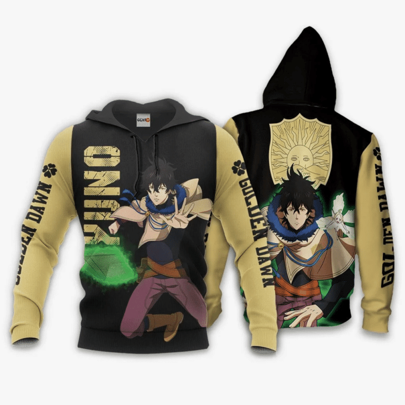 Buildercar - Yuno Anime Manga Black Clover Golden Dawn For Men And Women 3d Hoodie