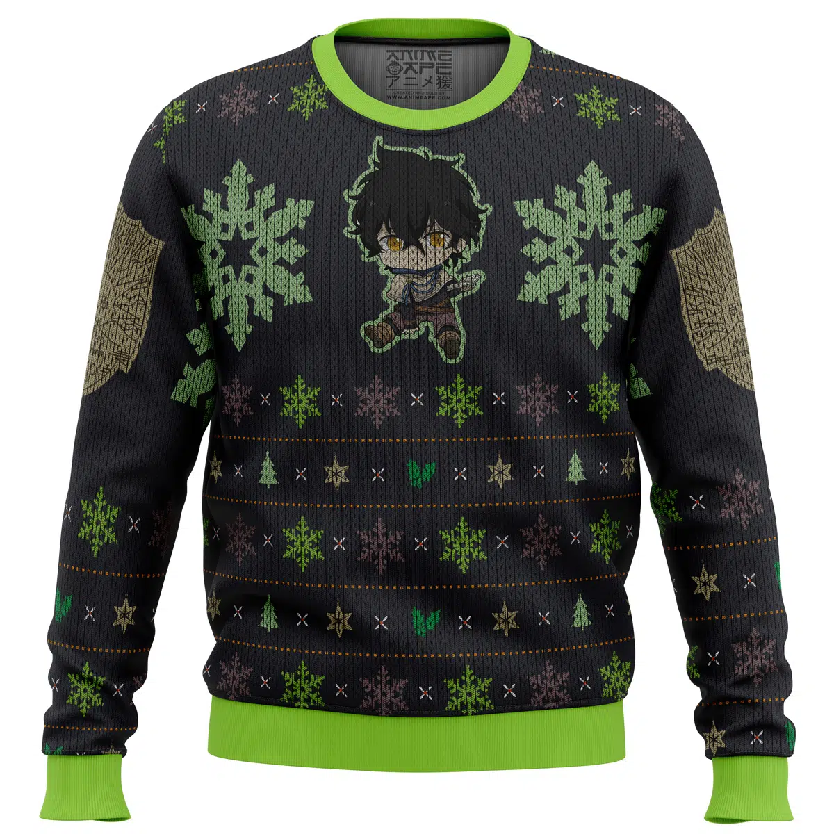 Buildercar - Yuno Black Clover Ugly Christmas Sweater
