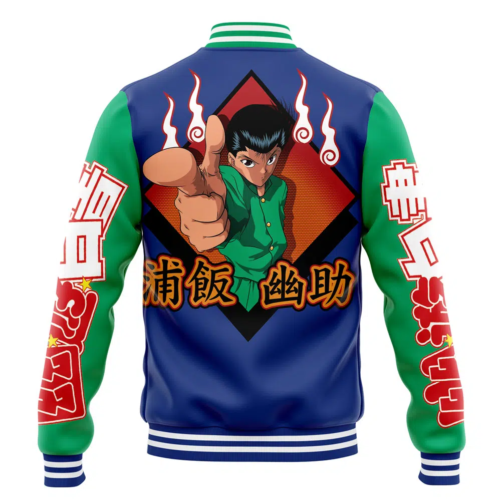 Buildercar - Yusuke Urameshi Ghost Fighter Varsity Jacket