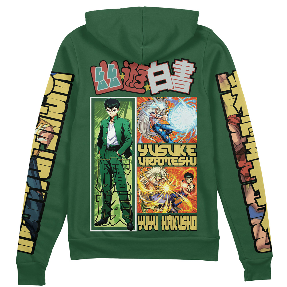 Buildercar - Yusuke Urameshi Yuyu Hakusho Streetwear Zip Hoodie Jacket