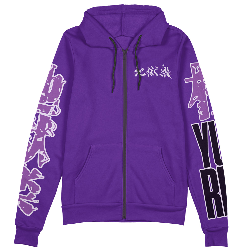 Buildercar - Yuzuriha Hell’s Paradise Streetwear Zip Hoodie Jacket - Image 2
