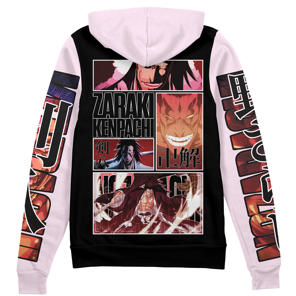 Buildercar - Zaraki Kenpachi TYBWA Bleach Streetwear Zip Hoodie Jacket