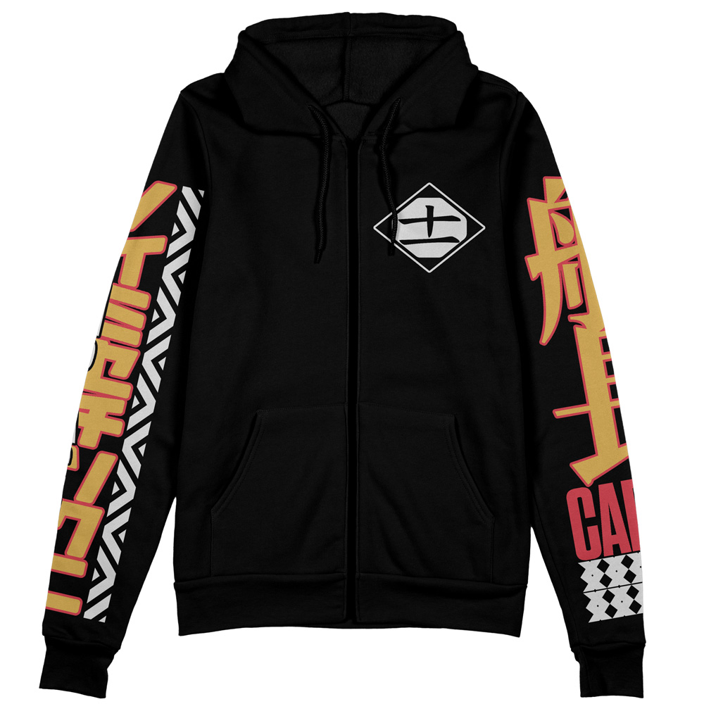 Buildercar - Zaraki Kenpachi TYBWA V3 Bleach Streetwear Zip Hoodie Jacket - Image 2