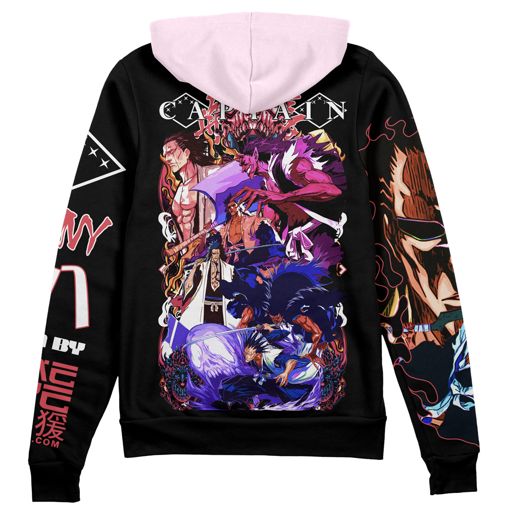 Buildercar - Zaraki Kenpachi V4 Bleach Streetwear Zip Hoodie Jacket