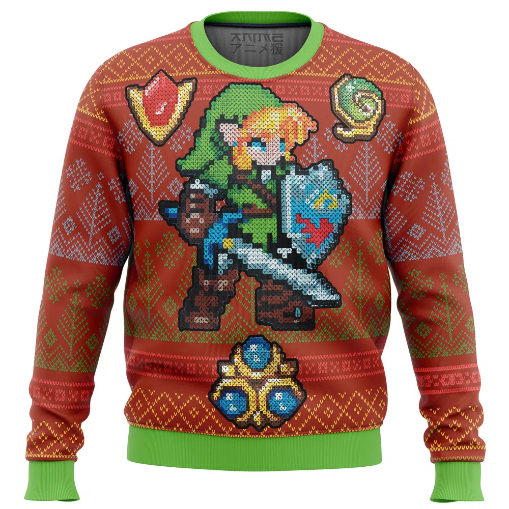 Buildercar - Zelda Link Gems Ugly Christmas Sweater