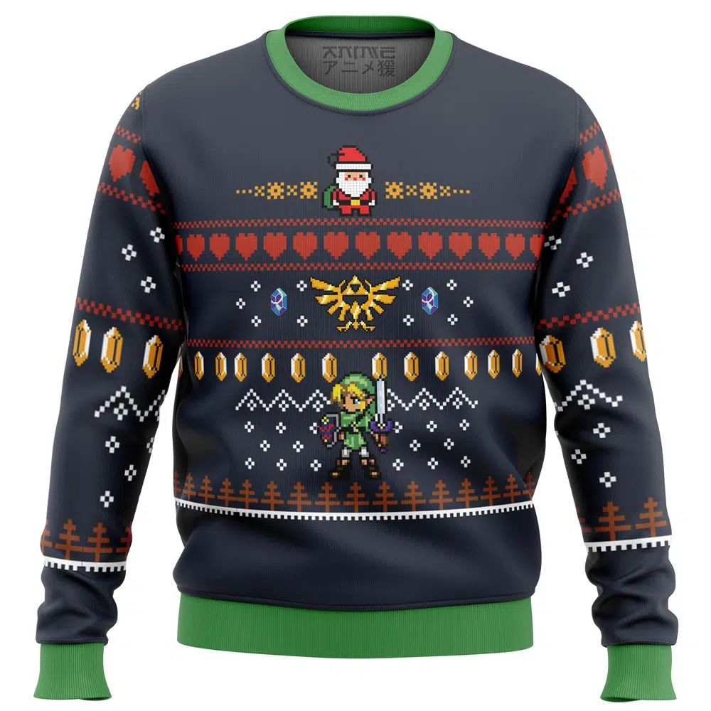 Buildercar - Zelda Santa Link Ugly Christmas Sweater