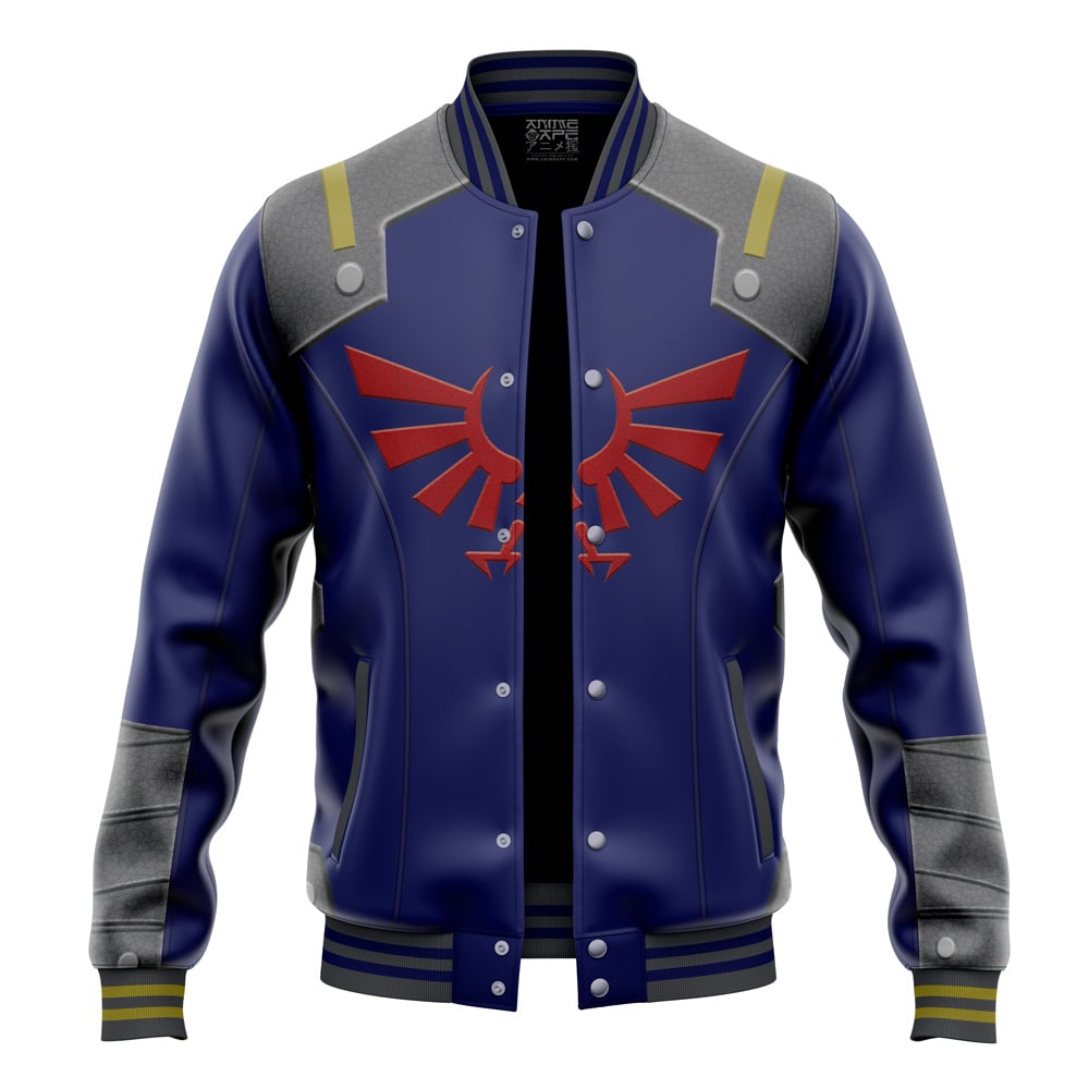 Buildercar - Zelda Shield Style Zelda Varsity Jacket