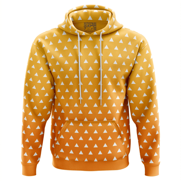 Buildercar - Zenitsu Agatsuma Demon Slayer Fan Gift, Zenitsu Agatsuma Demon Slayer Aop Hoodie 2897