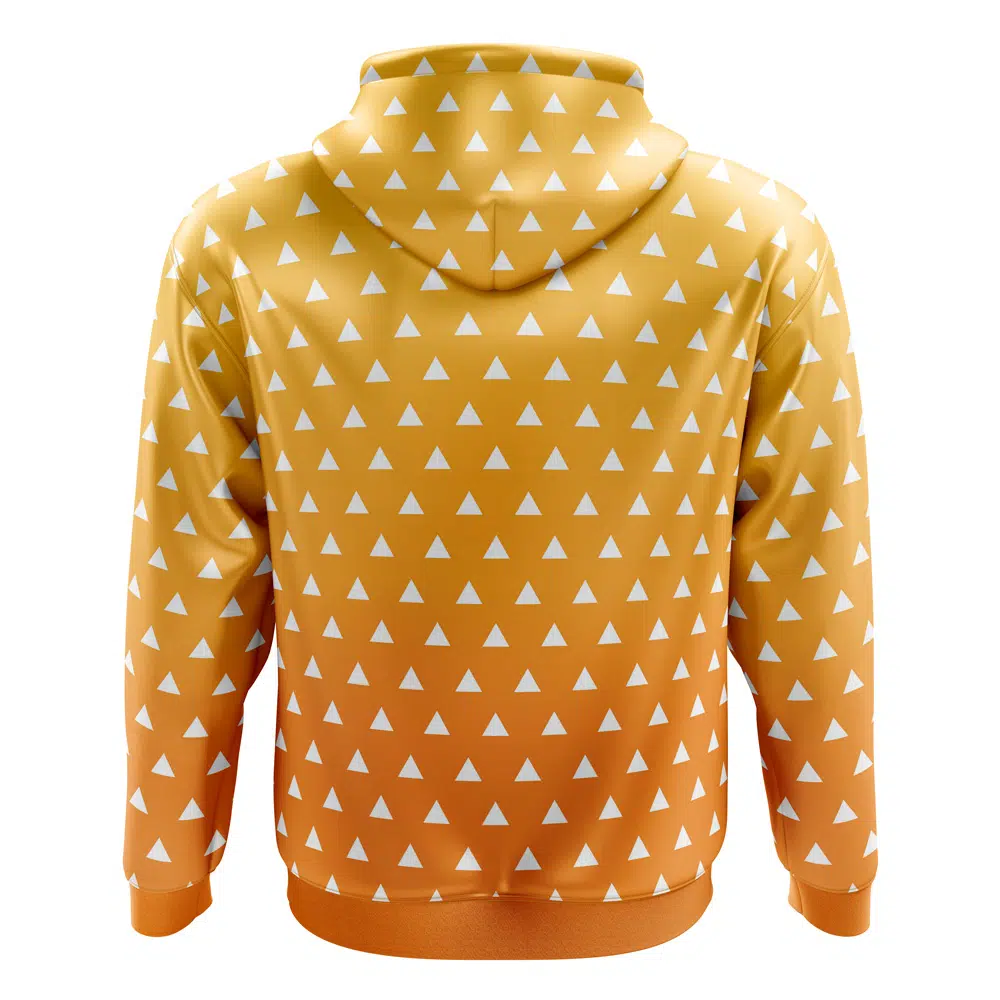 Buildercar - Zenitsu Agatsuma Demon Slayer Zip Hoodie Jacket - Image 2