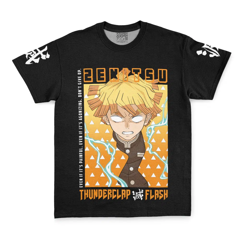 Buildercar - Zenitsu Agatsuma Even If Demon Slayer Streetwear T-Shirt