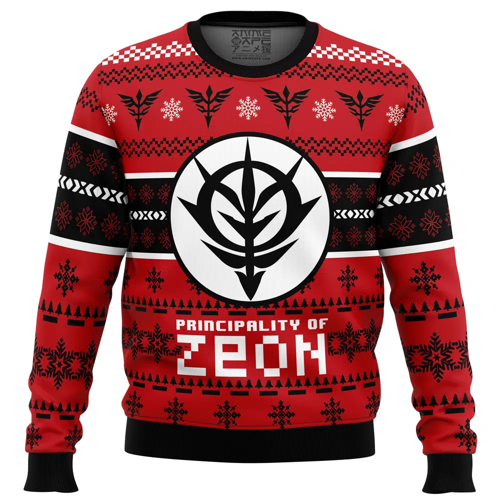 Buildercar - Zeon The Gundam Ugly Christmas Sweater