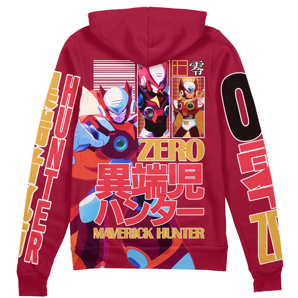 Buildercar - Zero Mega Man Streetwear Zip Hoodie Jacket