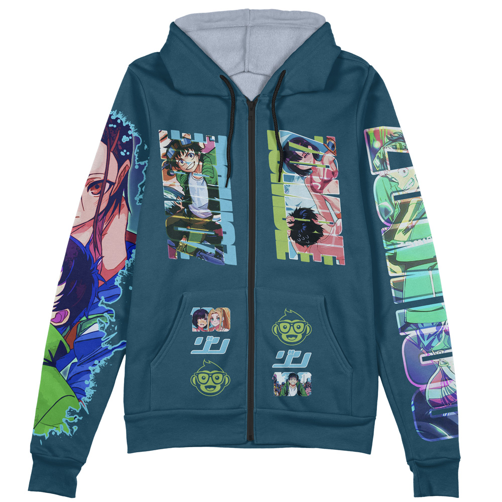 Buildercar - Zom 100 Streetwear Zip Hoodie Jacket - Image 2