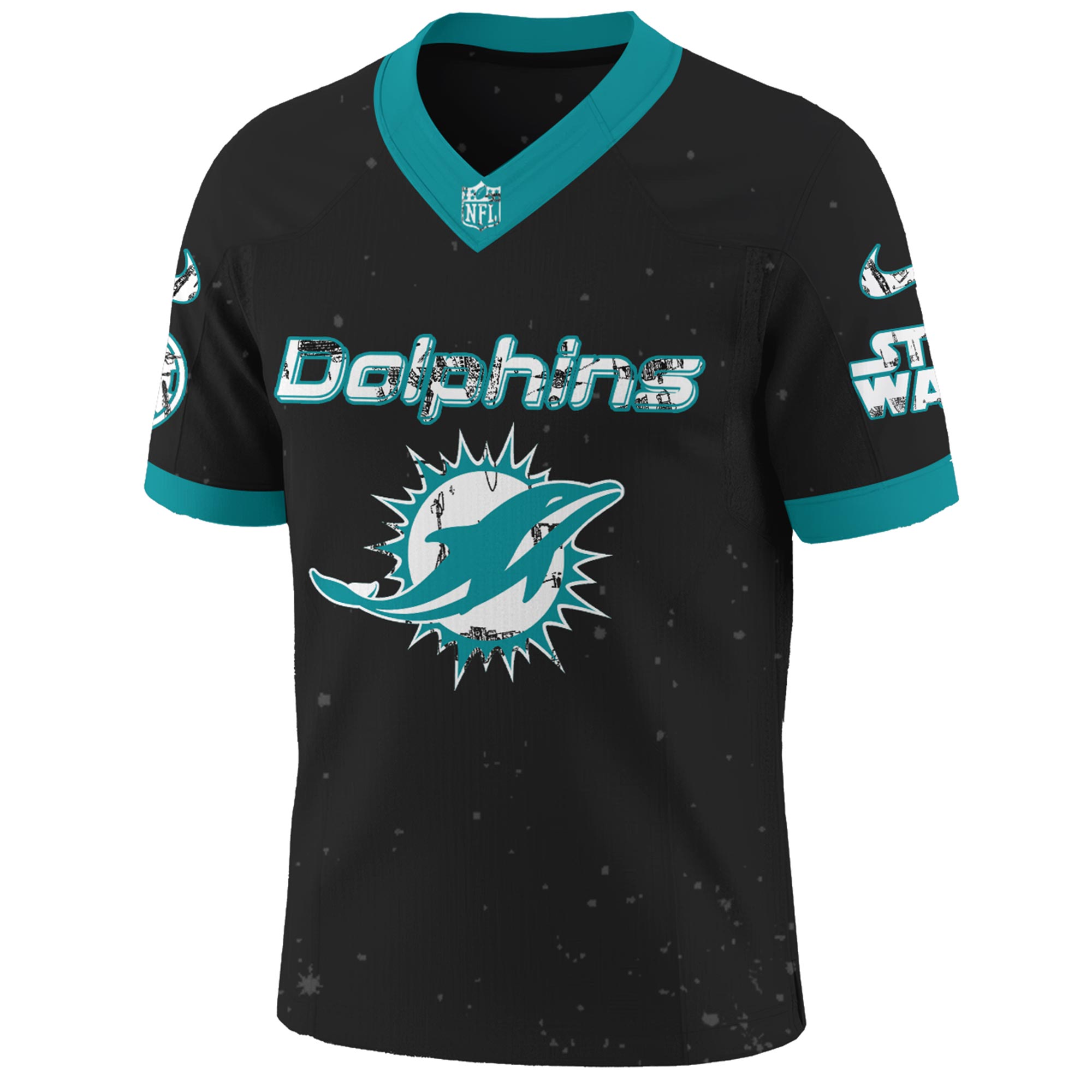 Buildercar - Miami Dolphins - NFL x Star War Limited Editions Jersey Ver 5 - Image 2