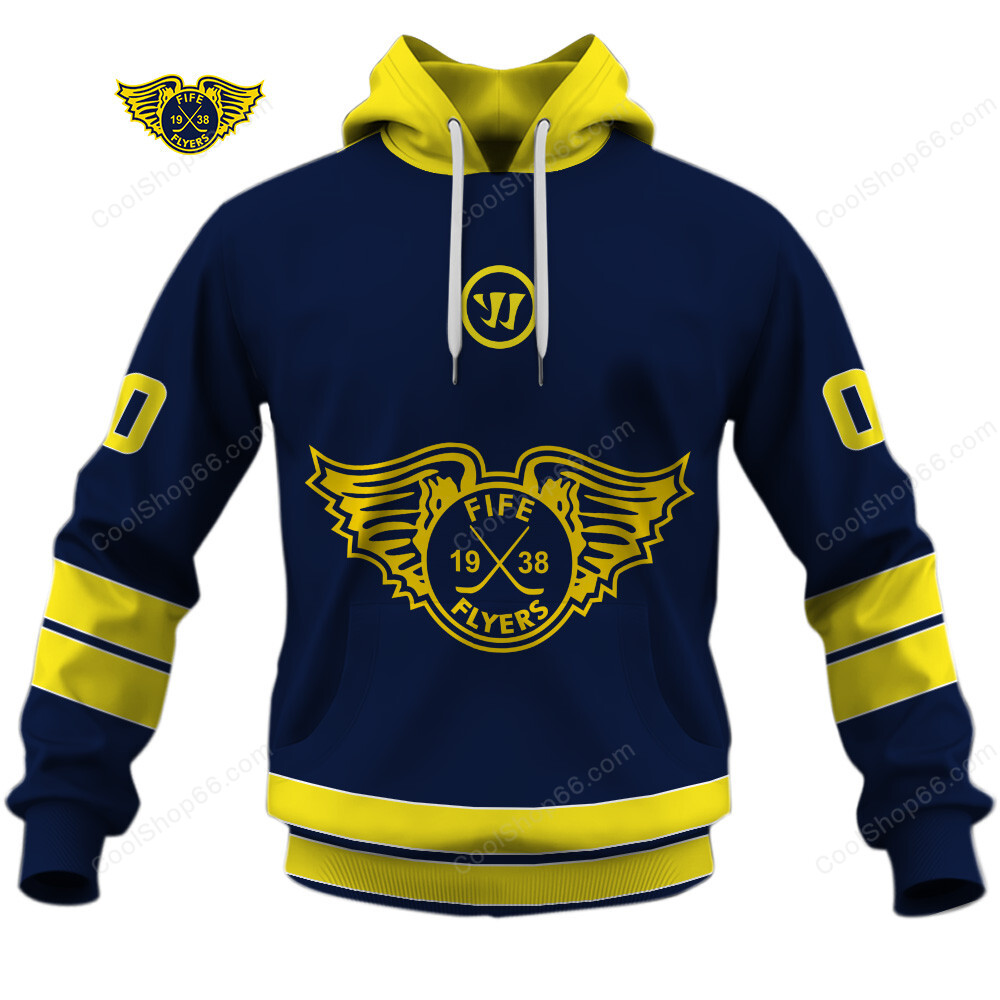 Fife Flyers EIHL 2526 Home Jersey Hockey Hoodie