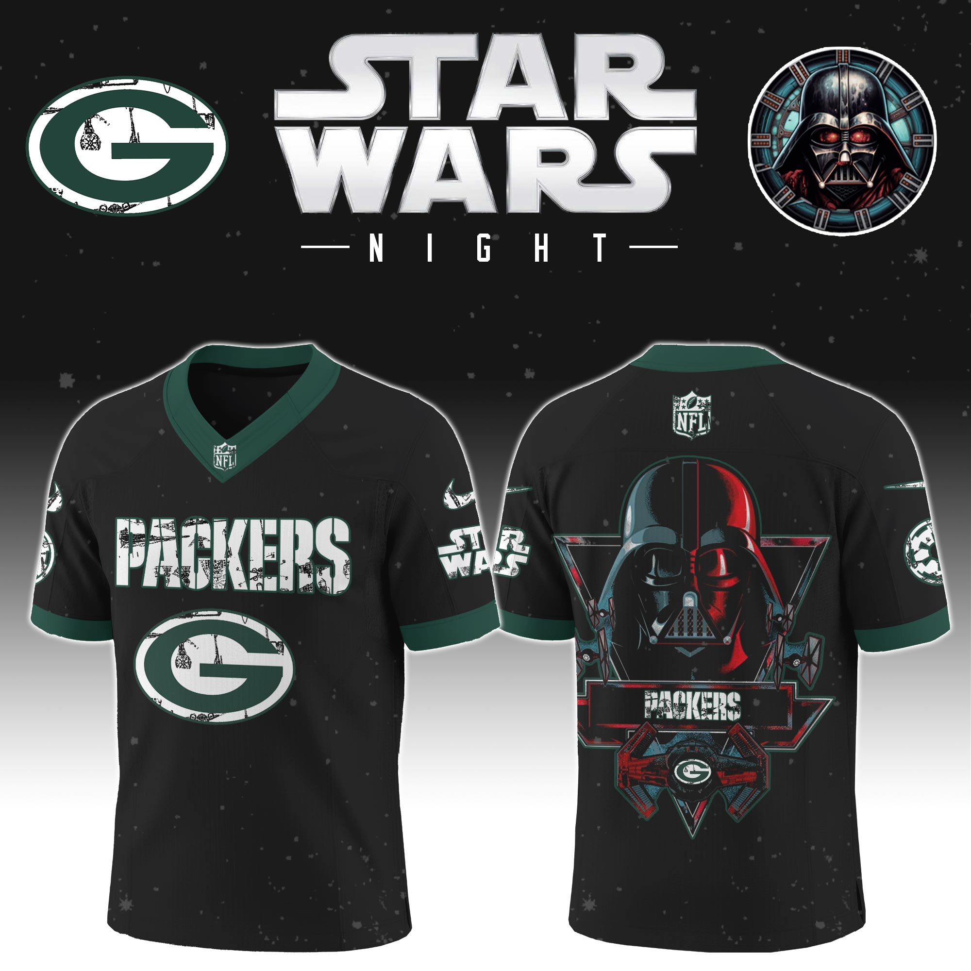 Buildercar - Green Bay Packers - NFL x Star War Limited Editions Jersey Ver 5