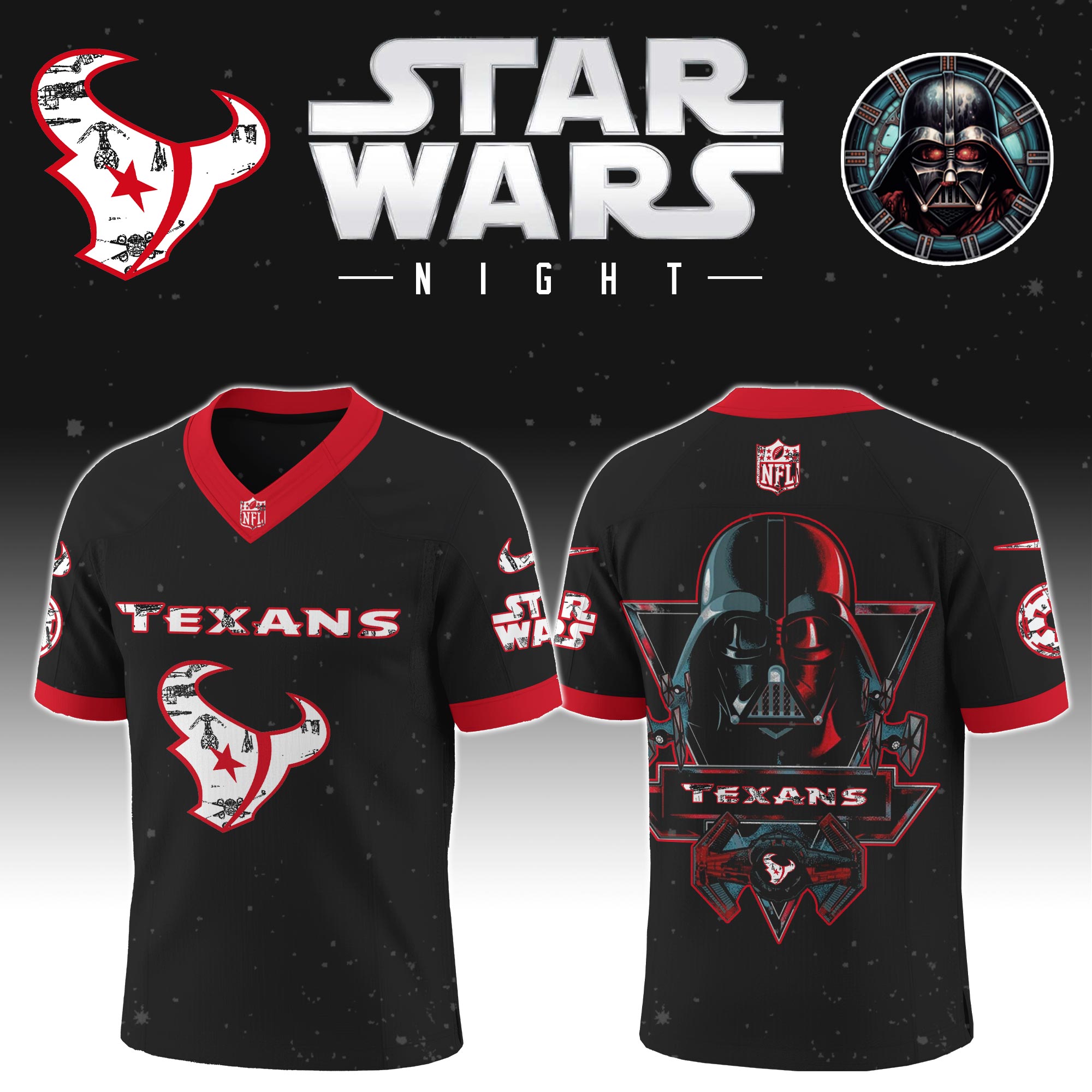 Buildercar - Houston Texans - NFL x Star War Limited Editions Jersey Ver 5