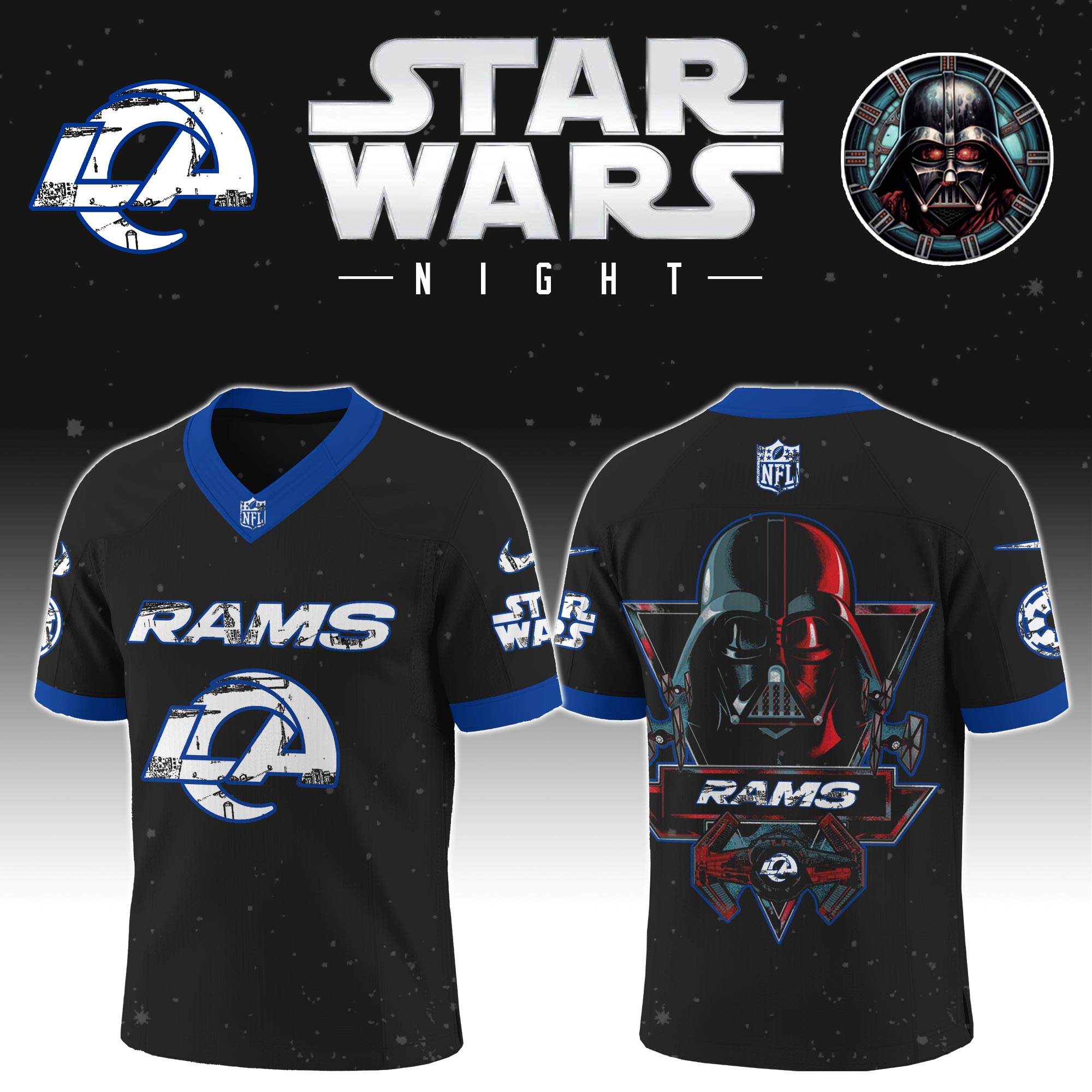 Buildercar - Los Angeles Rams - NFL x Star War Limited Editions Jersey Ver 5