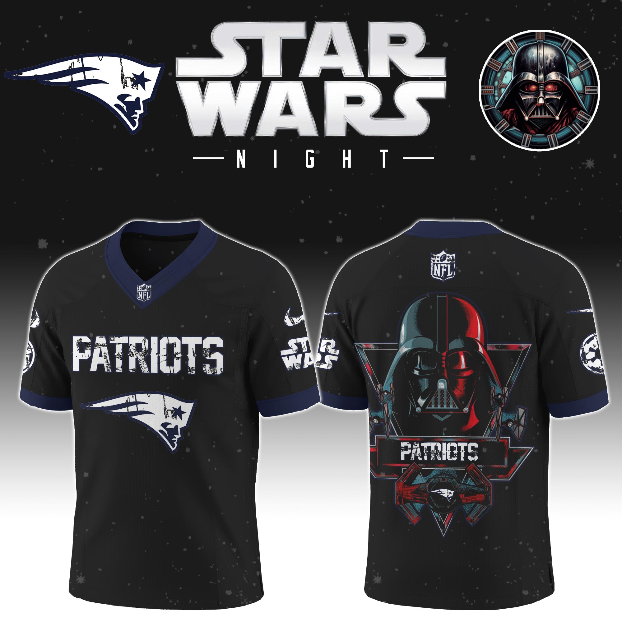 Buildercar - New England Patriots - NFL x Star War Limited Editions Jersey Ver 5