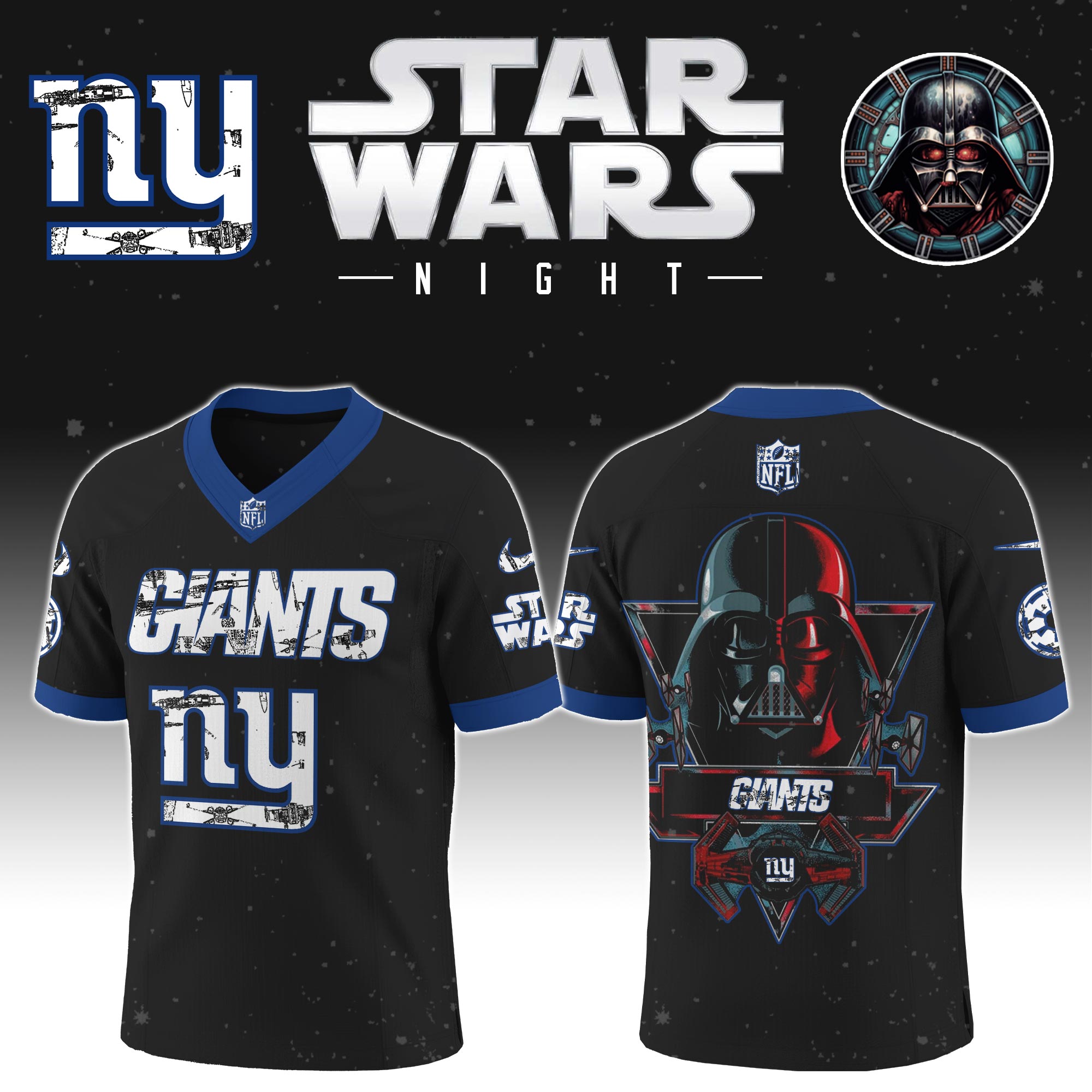 Buildercar - New York Giants - NFL x Star War Limited Editions Jersey Ver 5