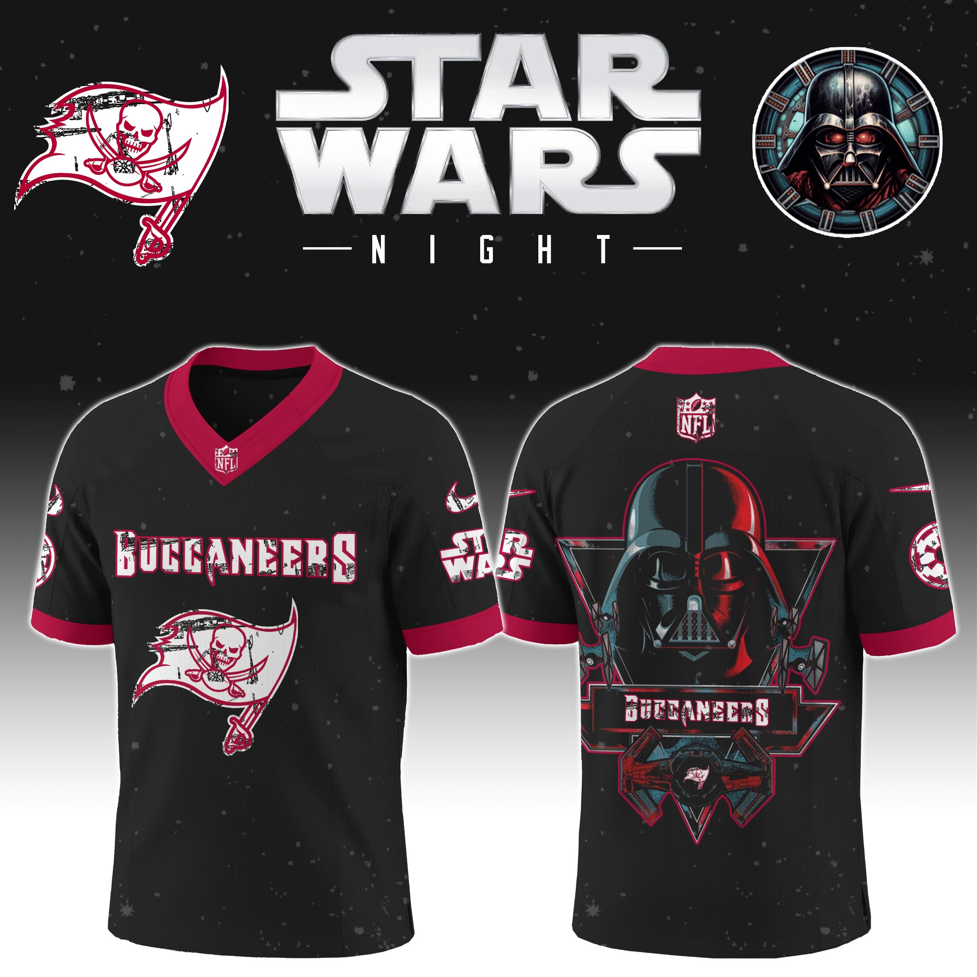 Buildercar - Tampa Bay Buccaneers - NFL x Star War Limited Editions Jersey Ver 5