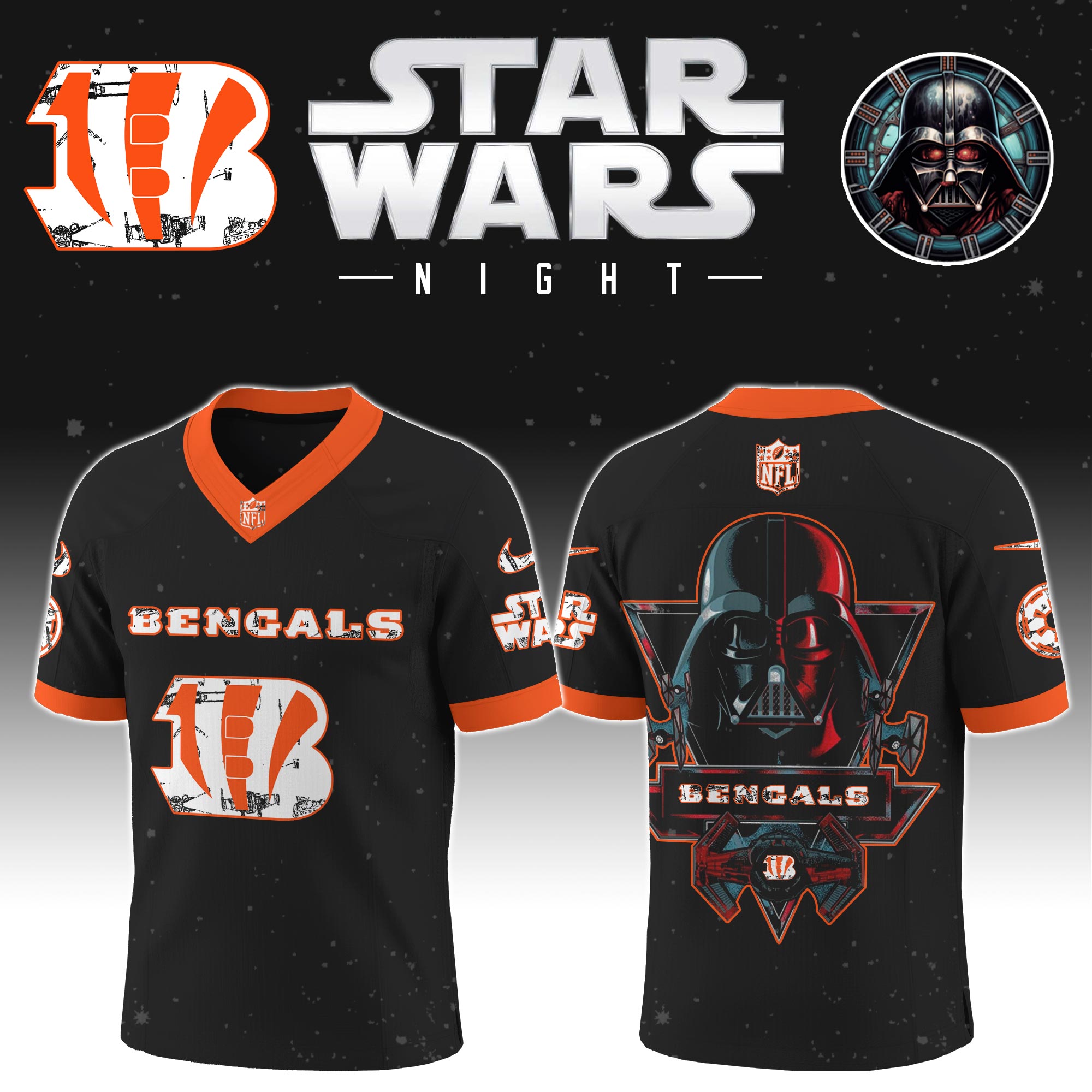 Buildercar - Cincinnati Bengals - NFL x Star War Limited Editions Jersey Ver 5