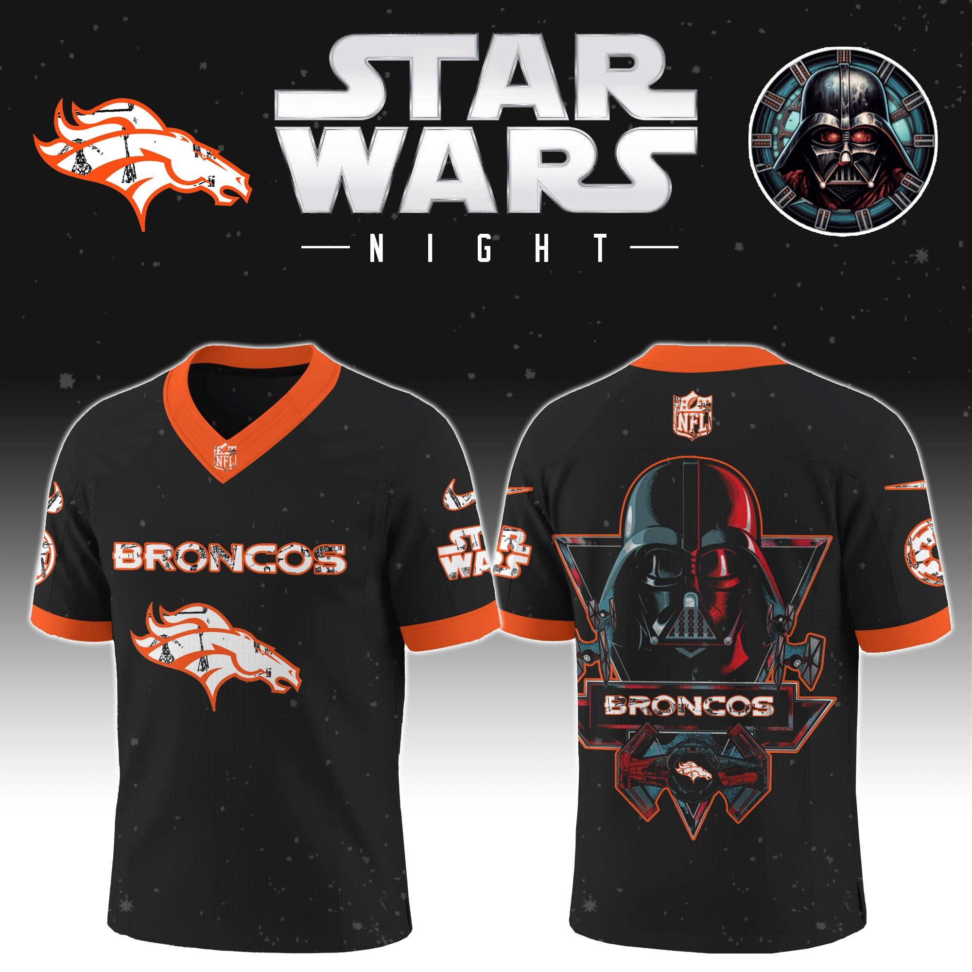 Buildercar - Denver Broncos - NFL x Star War Limited Editions Jersey Ver 5