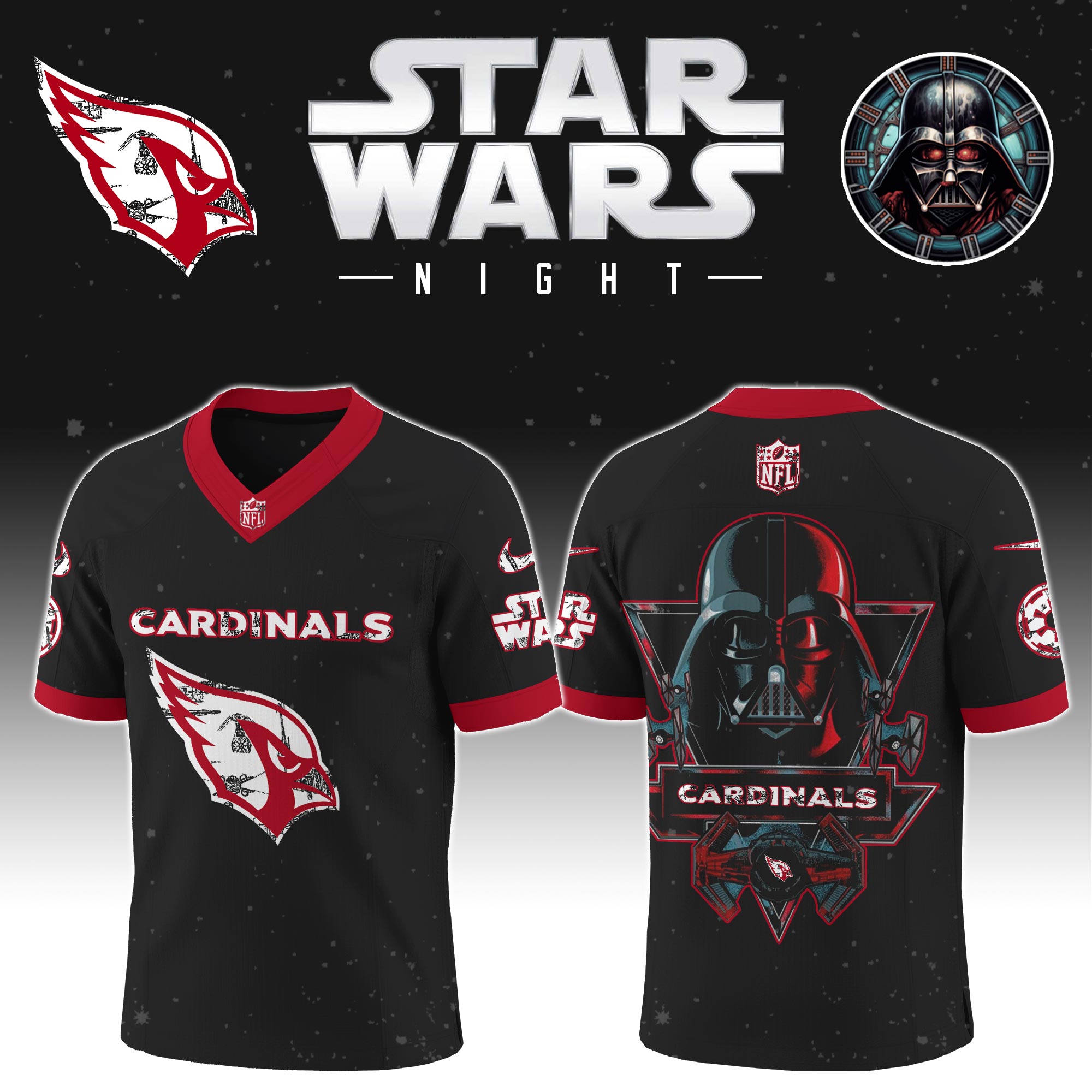 Buildercar - Arizona Cardinals - NFL x Star War Limited Editions Jersey Ver 5