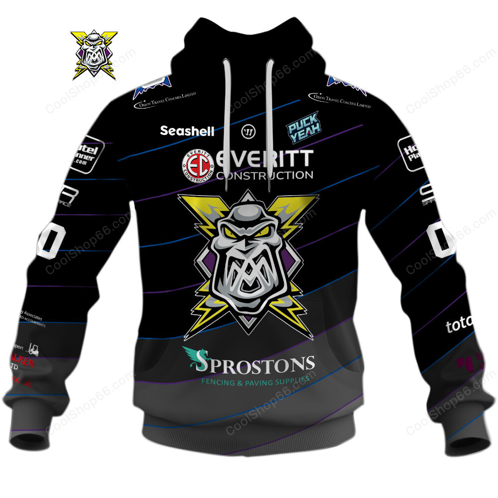 Manchester Storm EIHL 2526 Home Jersey Hockey Hoodie