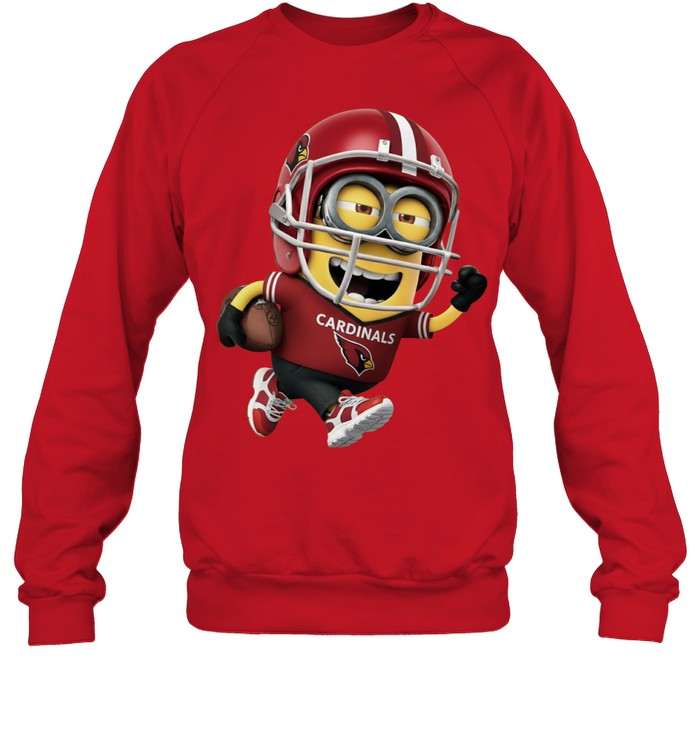 Minions V3 Arizona Cardinals NFL Pullover Hoodie for Football Fans