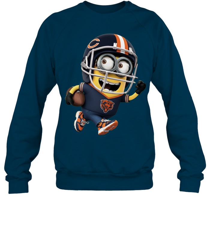 Minions V3 Chicago Bears NFL Pullover Hoodie for Football Fans