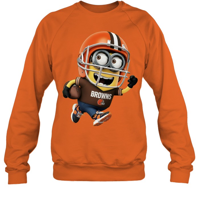 Minions V3 Cleveland Browns NFL Pullover Hoodie for Football Fans