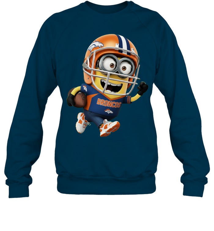 Minions V3 Denver Broncos NFL Pullover Hoodie for Football Fans