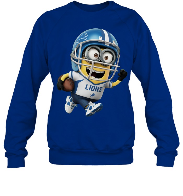 Minions V3 Detroit Lions NFL Pullover Hoodie for Football Fans