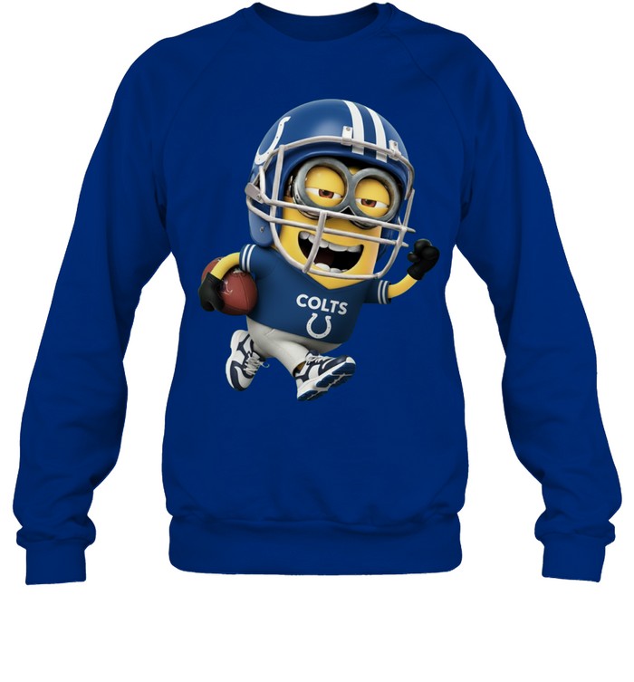 Minions V3 Indianapolis Colts NFL Pullover Hoodie for Football Fans