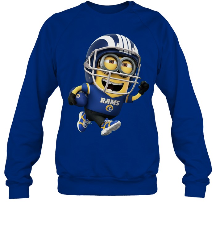 Minions V3 Los Angeles Rams NFL Pullover Hoodie for Football Fans
