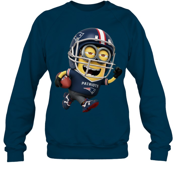 Minions V3 New England Patriots NFL Pullover Hoodie for Football Fans