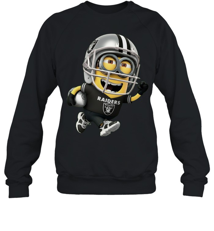 Minions V3 Oakland Raiders NFL Pullover Hoodie for Football Fans