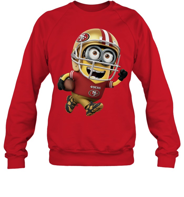 Minions V3 San Francisco 49ers NFL Pullover Hoodie for Football Fans