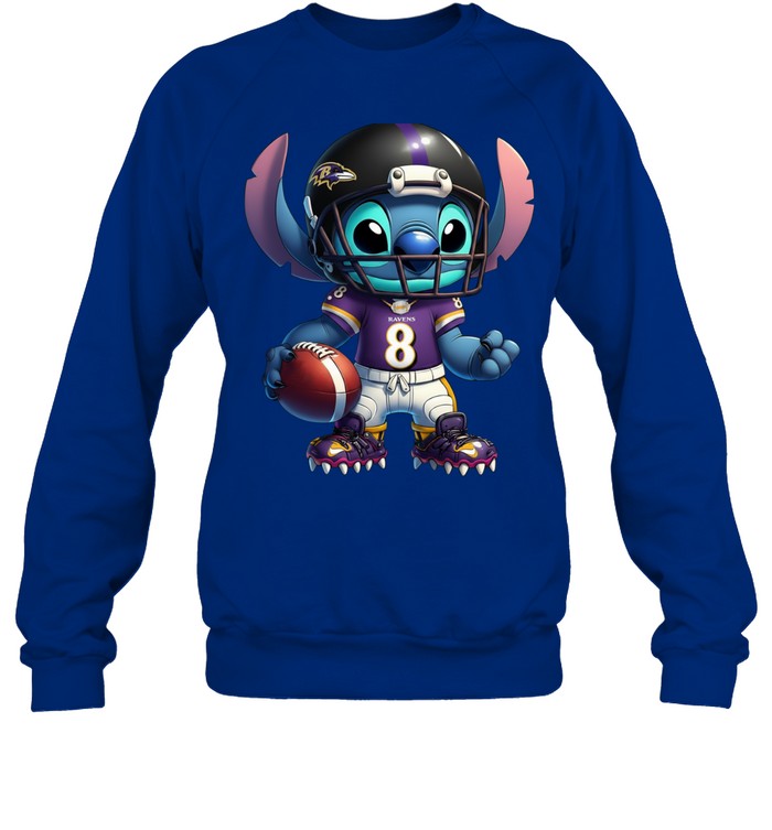 Stitch Football Baltimore Ravens NFL Pullover Hoodie for Fans
