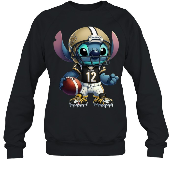 Stitch Football New Orleans Saints NFL Pullover Hoodie for Fans