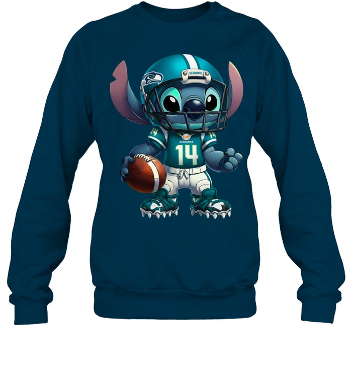 Stitch Football Seattle Seahawks NFL Pullover Hoodie for Fans